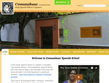 Tablet Screenshot of cemanahuacspanishschool.com